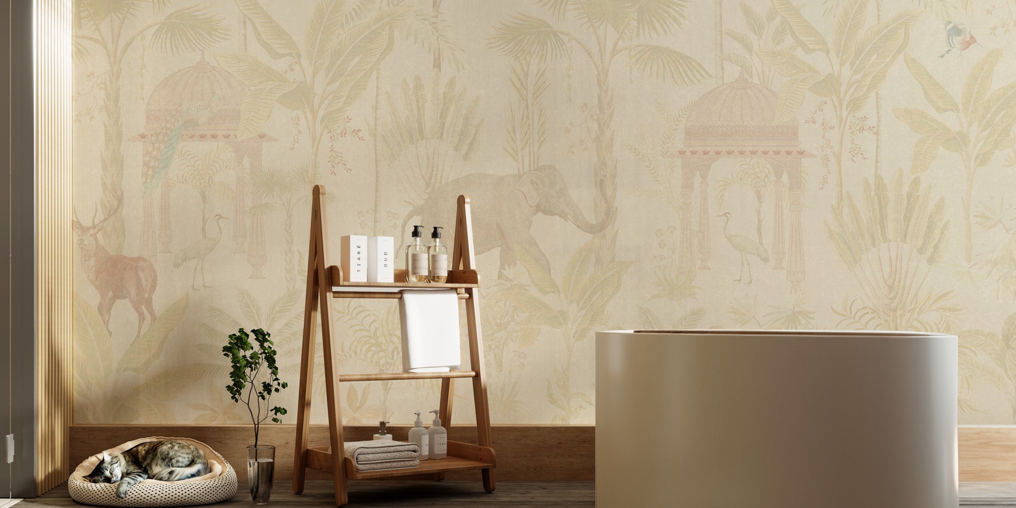 Whispers of the Wild beautifully designed bedroom wallpaper