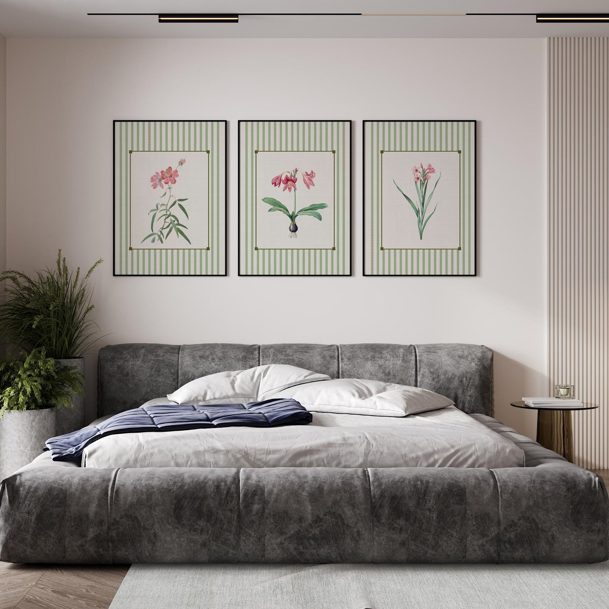 Vintage Botanical Elegance - Set of 3