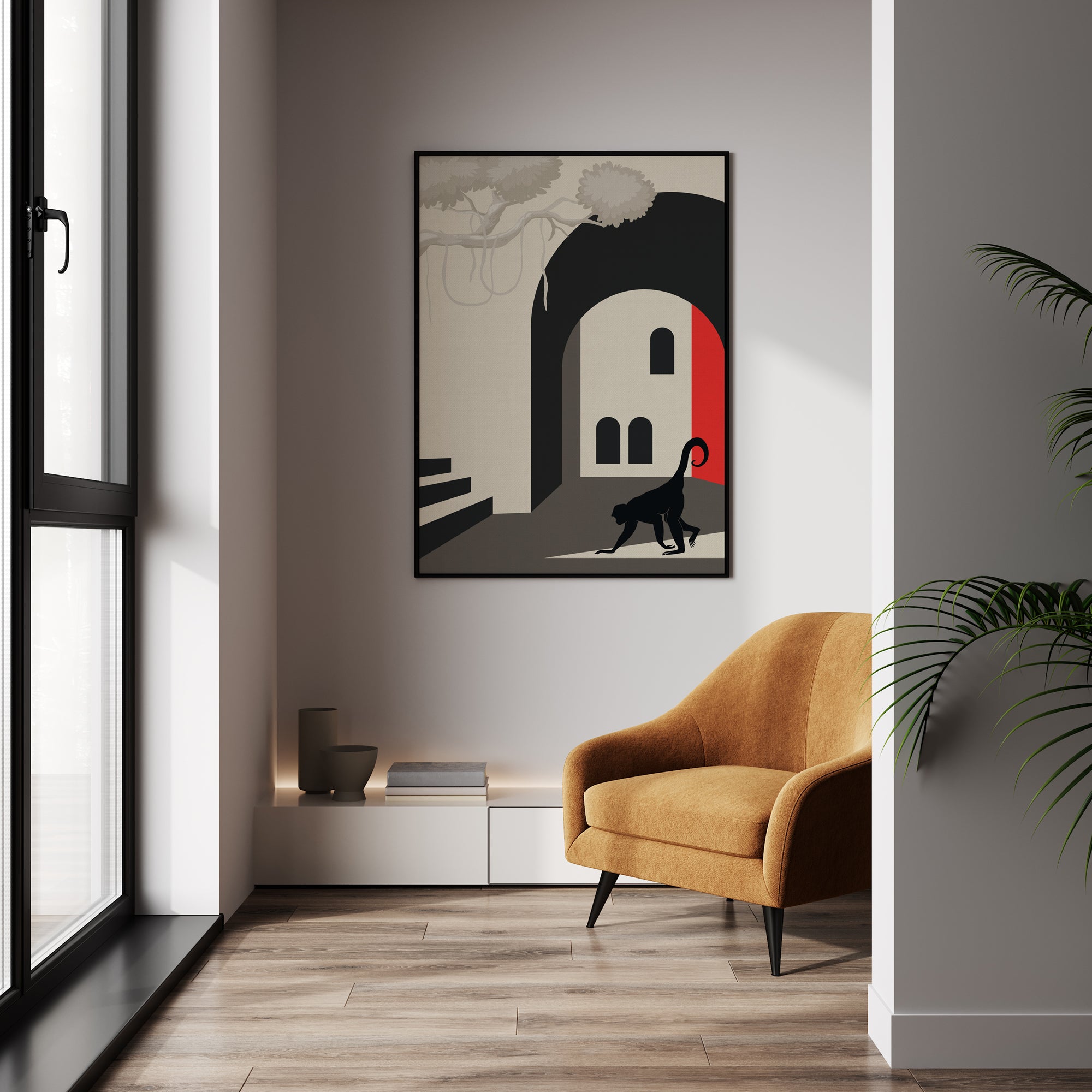 Silent Courtyard Wanderer