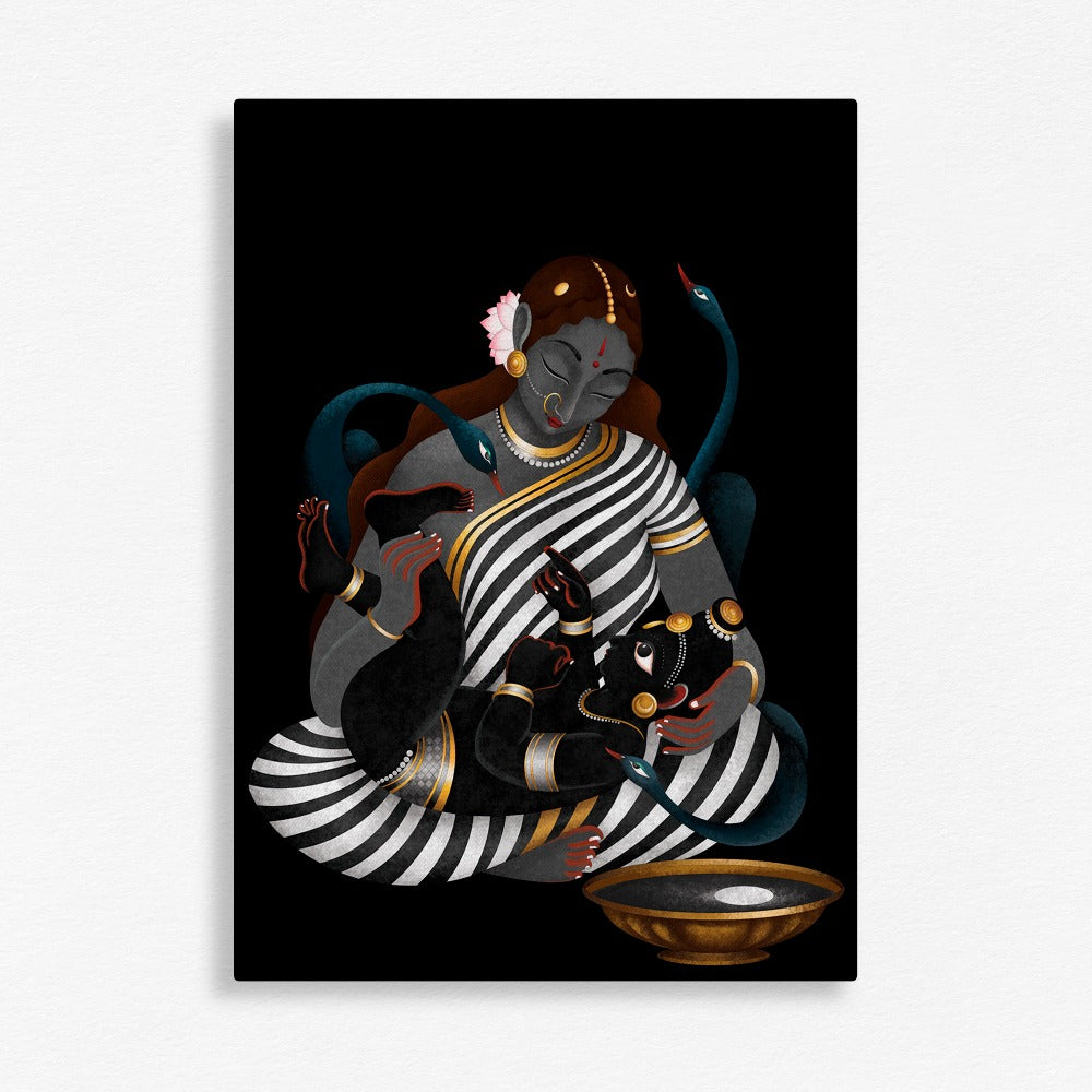 Krishna's play with the Moon